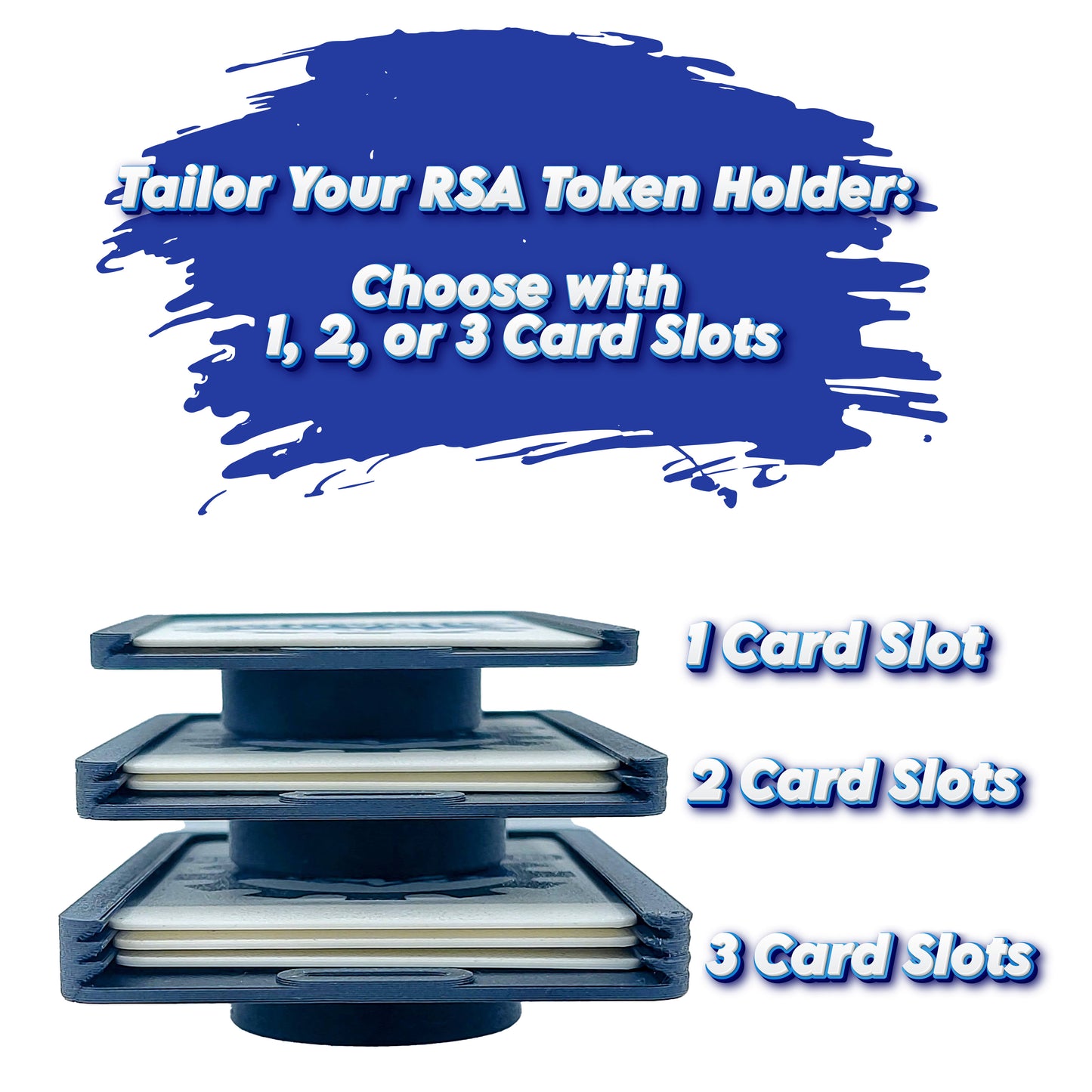 Single RSA Token Holder - Carbon Fiber - Up to 3 Badge Slots
