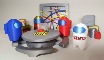 Astronaut Crewmate Spaceship - Accessories Miniatures, Crates, laptop Toys