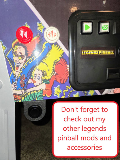 Legends Pinball VIBS Mounting Bracket - AT Games - Video Input Backglass Switch - ALP