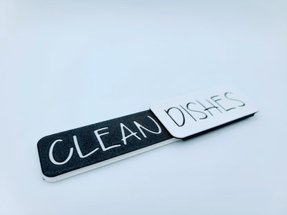 Magnetic Dishwasher  Clean or Dirty Sign