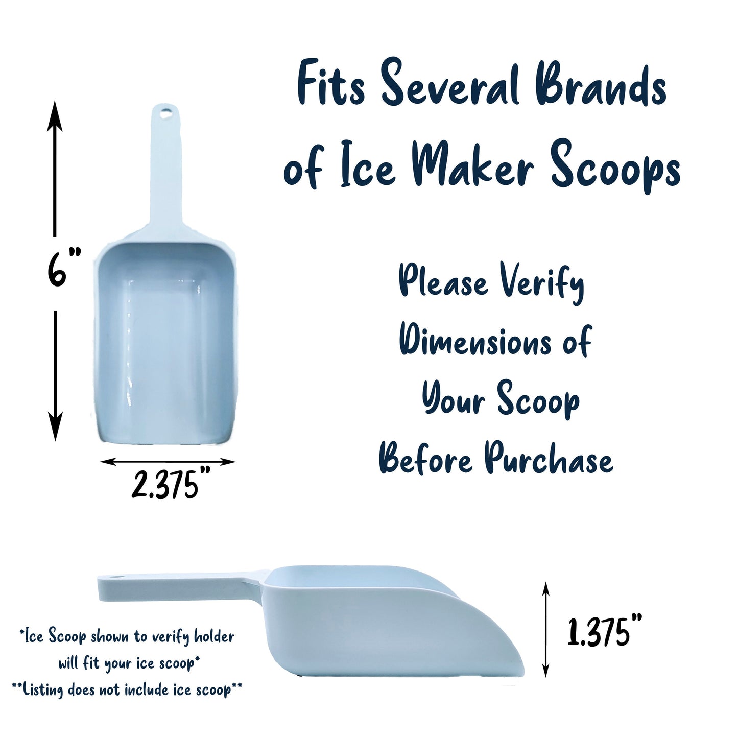 Ice Scoop Holder | Countertop Ice Maker